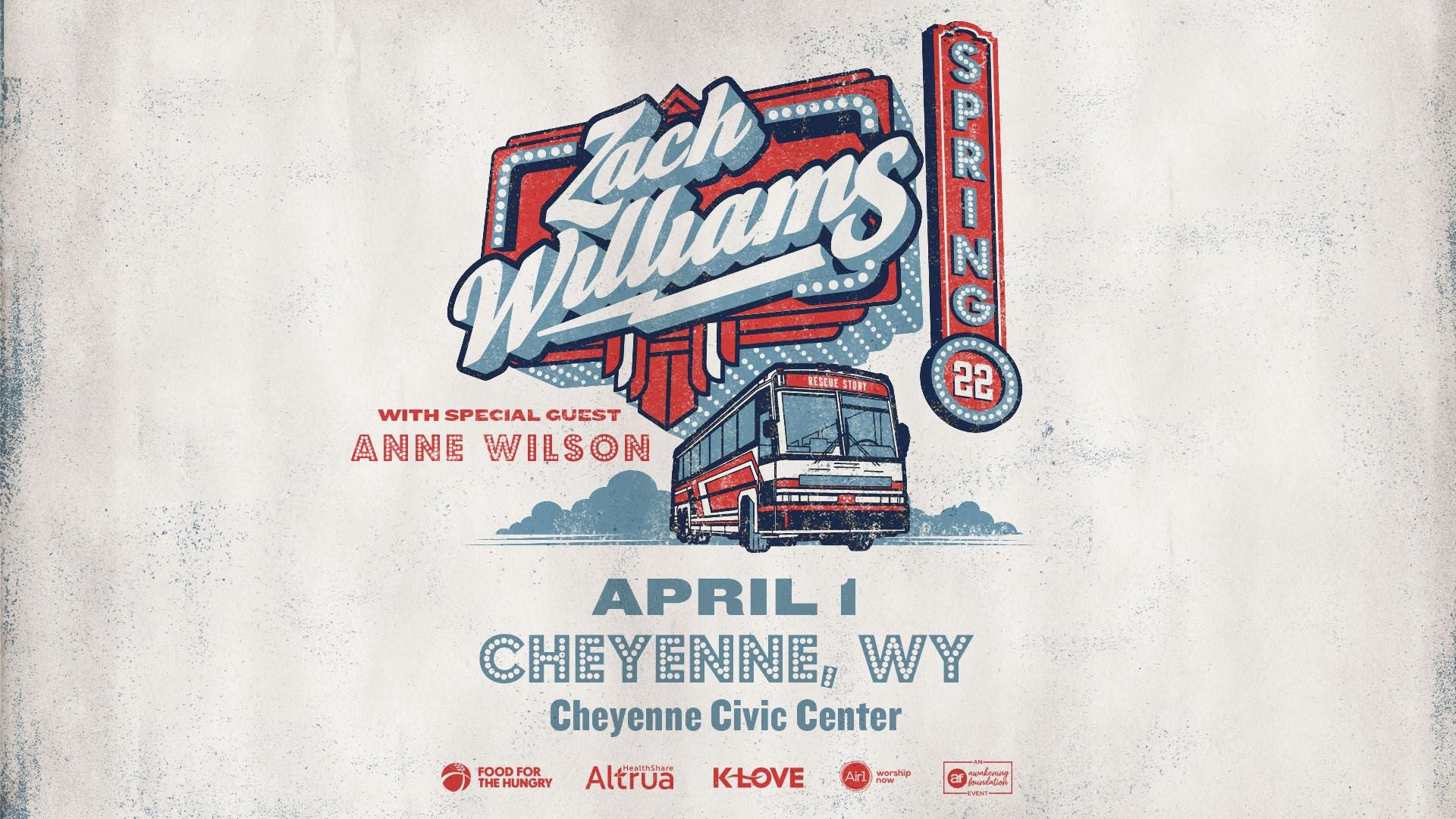 Zach Williams Spring 22 Tour